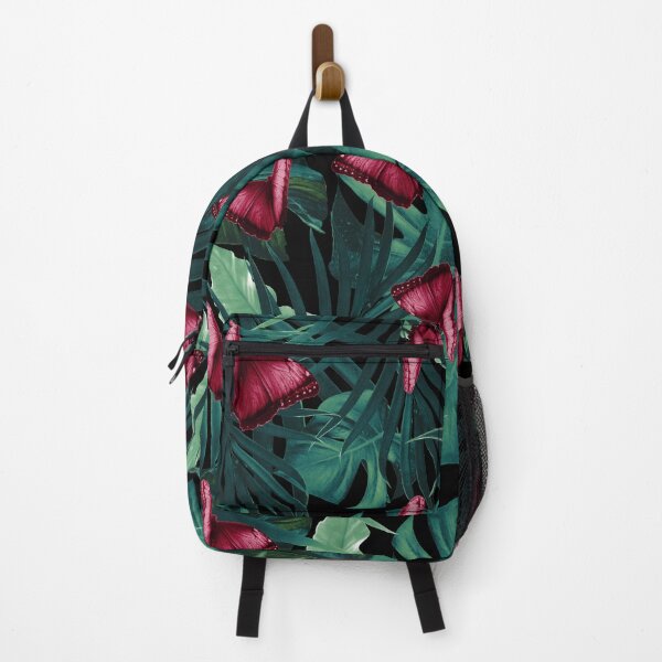 Item preview, Tropical Butterfly Jungle Night Leaves Pattern #3 #tropical #decor #art designed and sold by Anita's & Bella's Art.