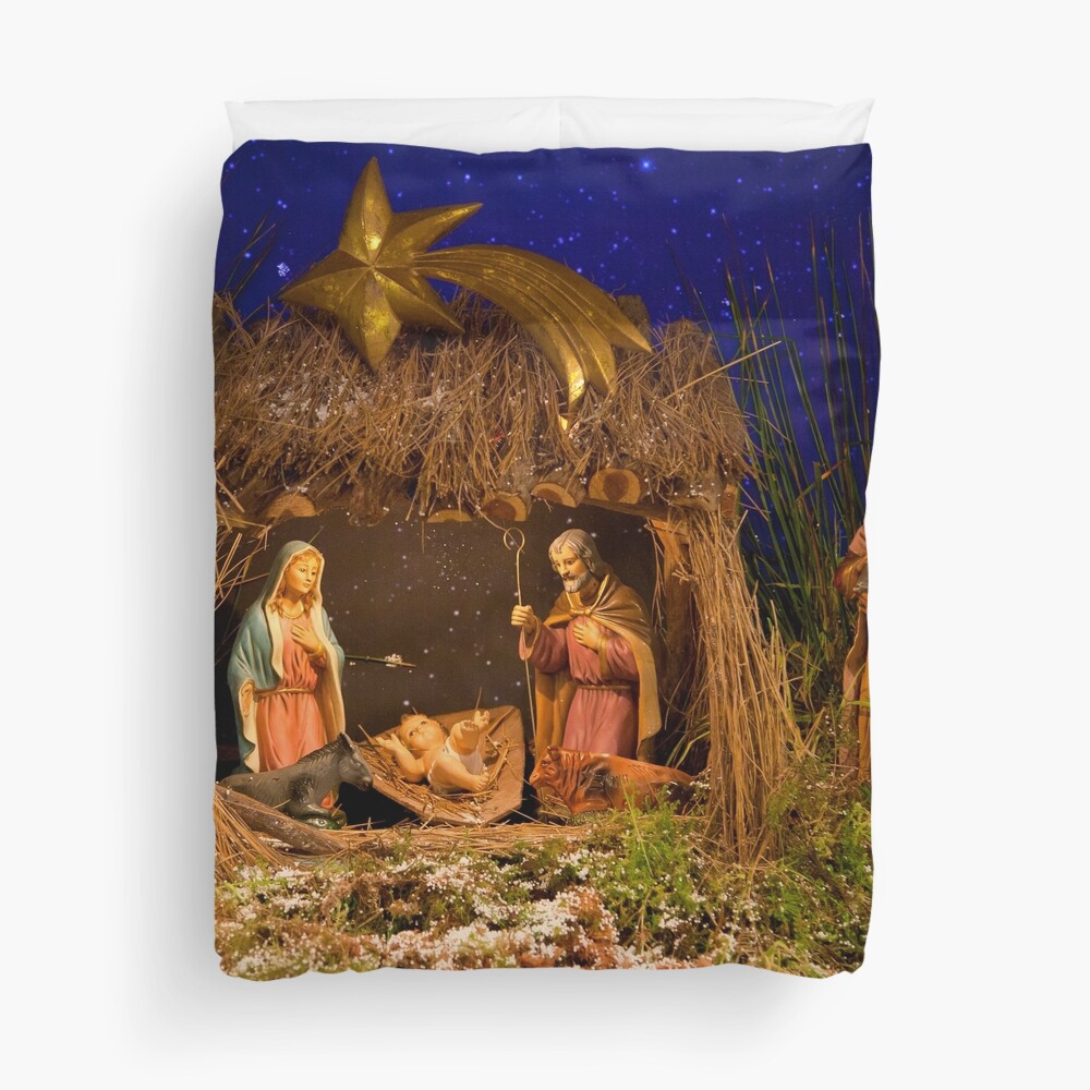 "Nativity scene" Duvet Cover by gavila Redbubble
