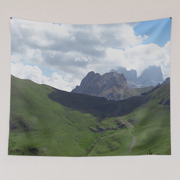 Item preview, Highland Meadow Mountain Peaks Landscape designed and sold by Anna Lemos.