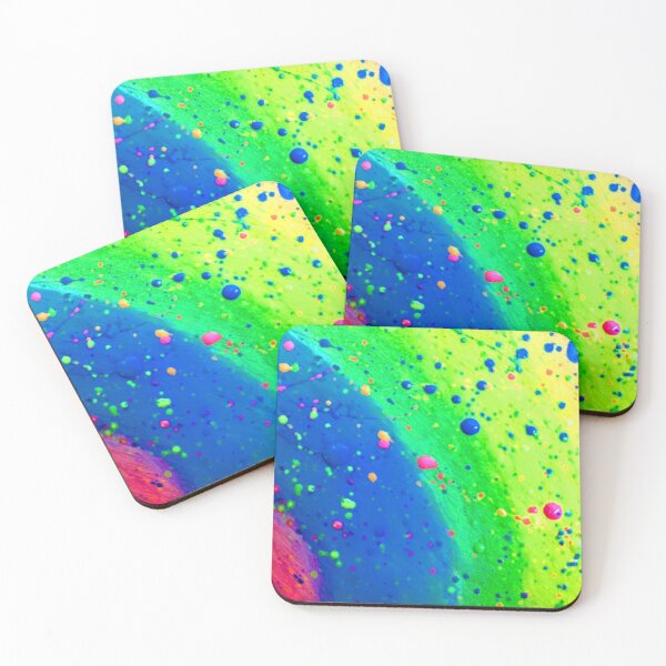 Item preview, neon rainbow splatter paint  designed and sold by Kaysart2020.