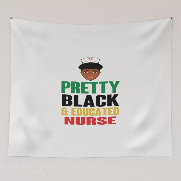 Item preview, Pretty Black and Educated Nurse Gift Idea For Women Girls & Siblings designed and sold by clothesy7.
