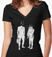 Death Grips The Money Store Women's Fitted V-Neck T-Shirt