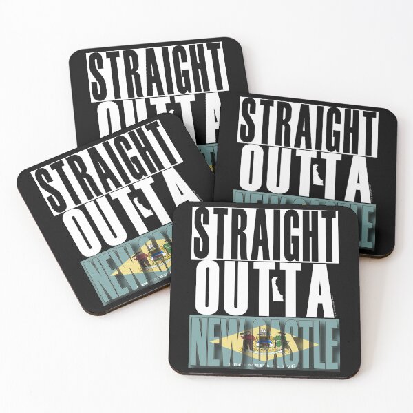 Item preview, Straight Outta New Castle Delaware Flag by Merch Creation Studio designed and sold by MerchCStudio.