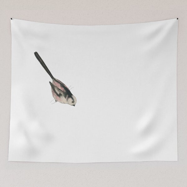 Item preview,  Bird Art - long-tailed bushtit - Vintage bird print designed and sold by Studio66Designs.