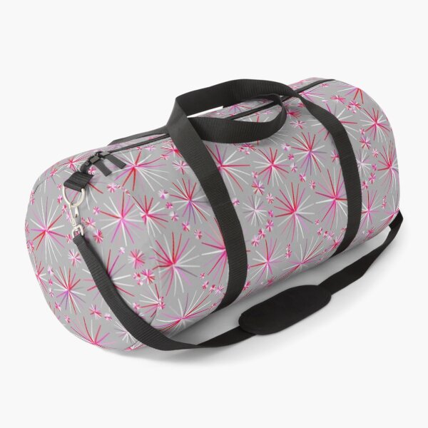 Item preview, Mid Century Sputnik pattern, Grey and Fuchsia designed and sold by Marymarice.