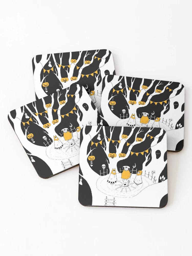 Thumbnail 1 of 5, Coasters (Set of 4), Halloween designed and sold by Rinnz.