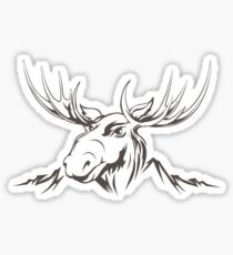 Moose head Sticker