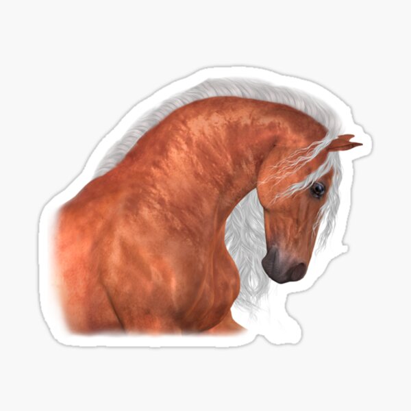 Magical Palomino Horse Sticker