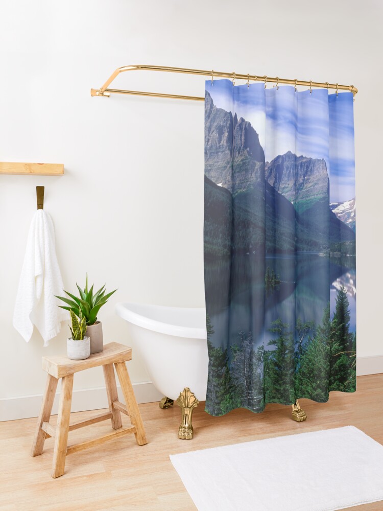 "Montana Mountains" Shower Curtain for Sale by FantasyDesigns Redbubble