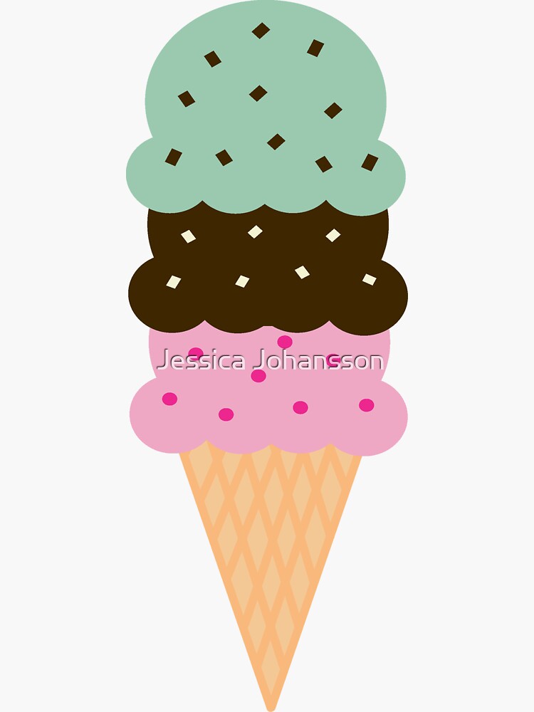Ice Cream Scoop and Cone Clipart {Colorful and Cute} Borders, banners,  images