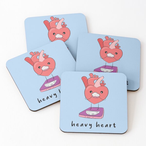 Item preview, Funny Heavy heart Kawaii designed and sold by DD1492.