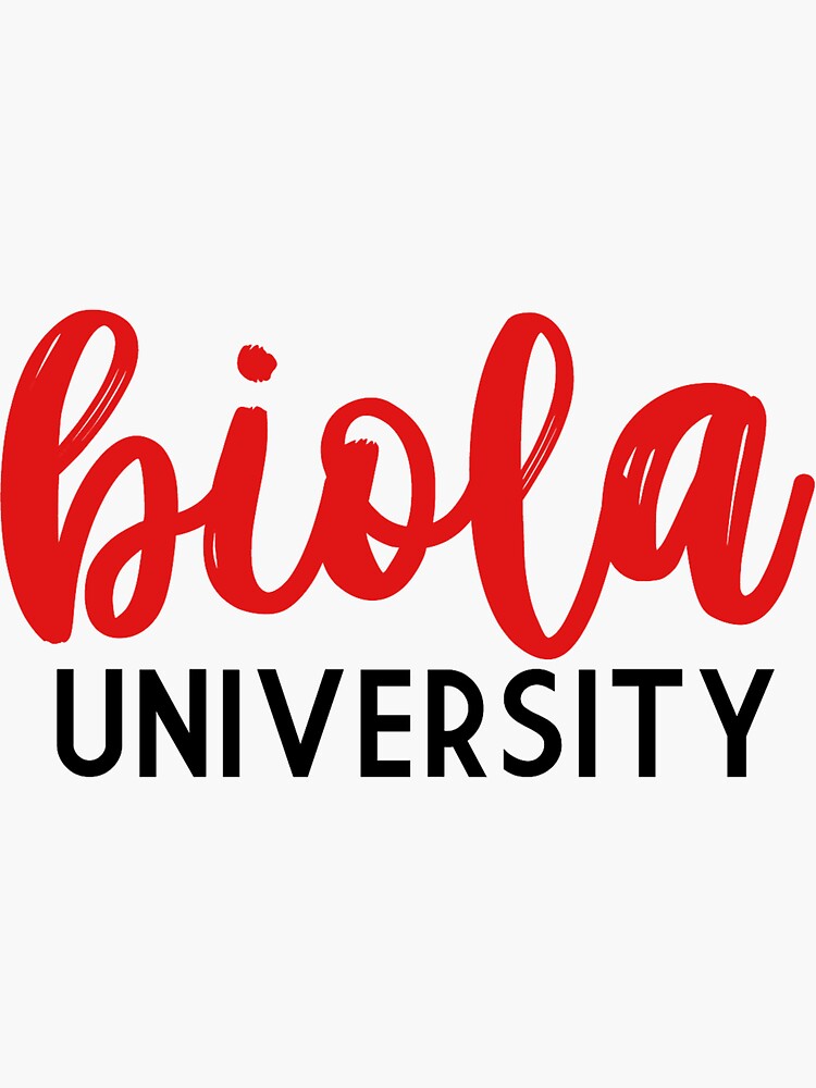 "Biola University" Sticker by alexisschofield Redbubble