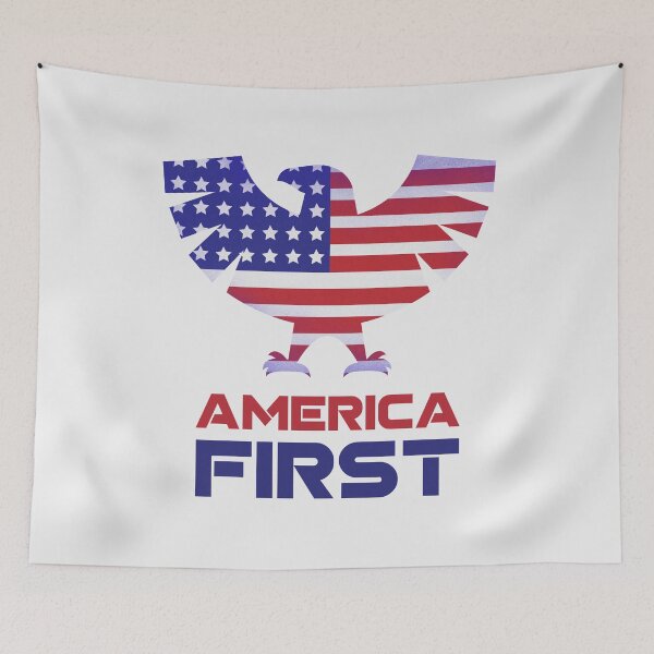 Item preview, America First Eagle patriotic designed and sold by DesignTribe.