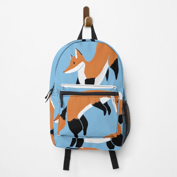 Item preview, Happy fox board in sky blue designed and sold by CoffeePandaArt.