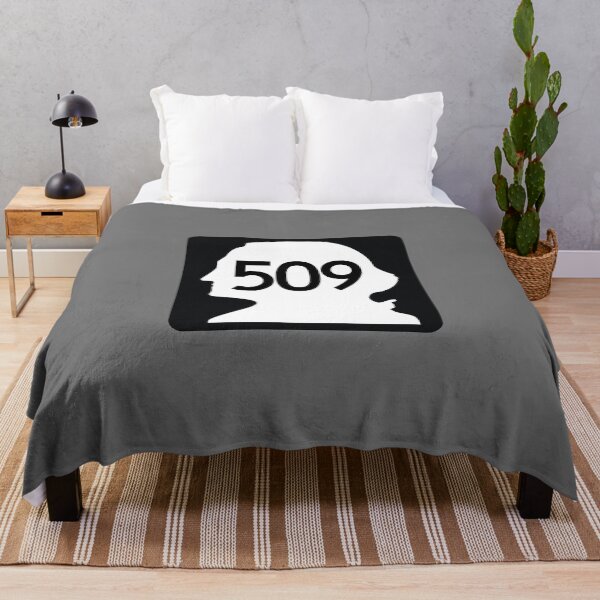 Washington State Route 509 (Area Code 509) Throw Blanket
