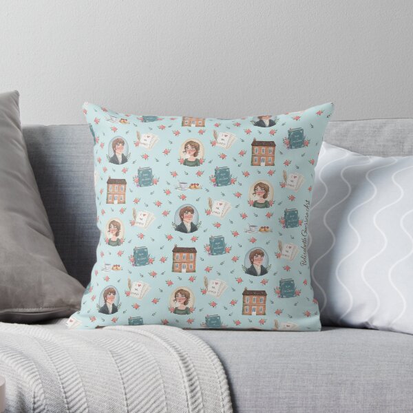 Pride and Prejudice - Jane Austen Inspiration Throw Pillow