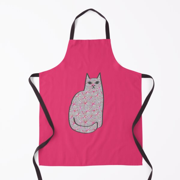 Item preview, Mid-Century Modern Cat, Gray and Pink designed and sold by Marymarice.