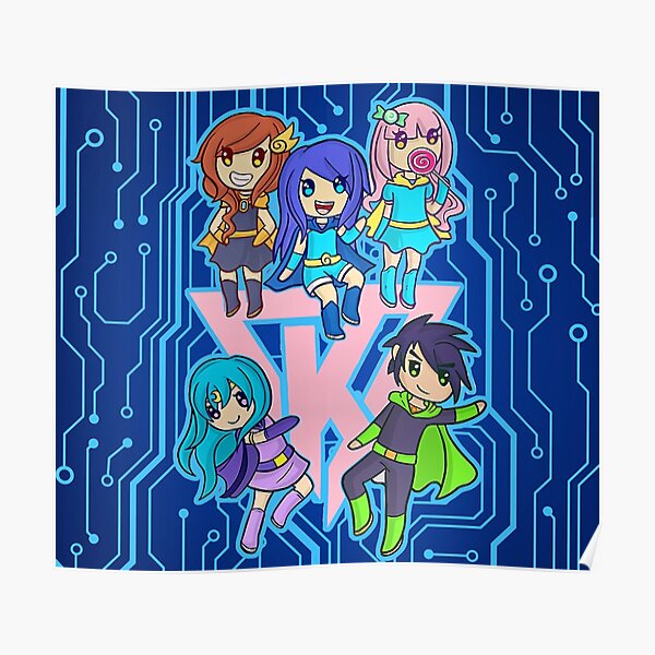 Its Funneh Wall Art Redbubble - itsfunneh roblox simulators with the krew