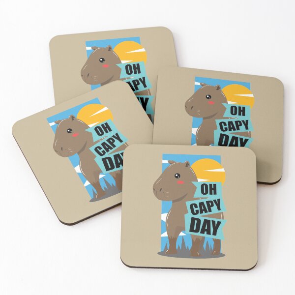Item preview, Oh Capy Day Happy Capybara Animal Motiviation designed and sold by GriffsGraphix.