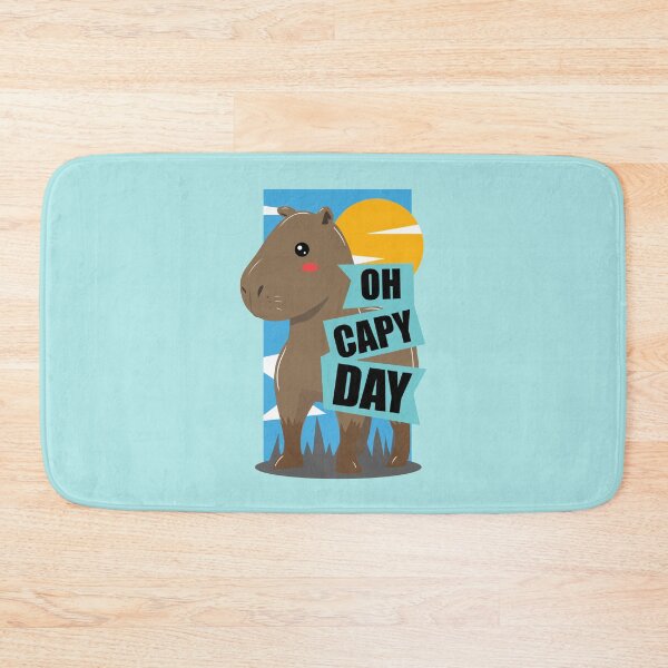 Item preview, Oh Capy Day Happy Capybara Animal Motiviation designed and sold by GriffsGraphix.