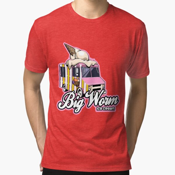 big worm ice cream shirt