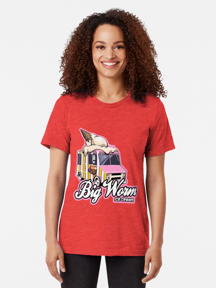 big worm ice cream shirt