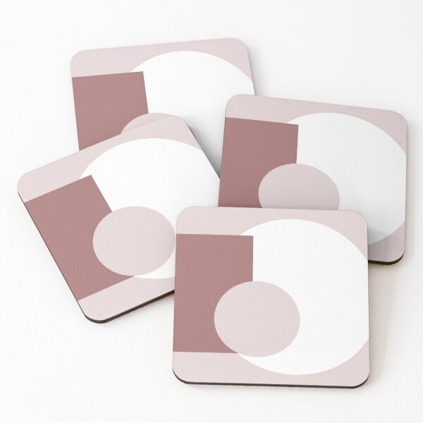Item preview, Pink and white shapes designed and sold by HTPOP.