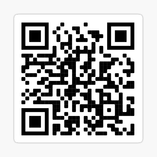 QR Code Jumpscare - Qr Code - Sticker