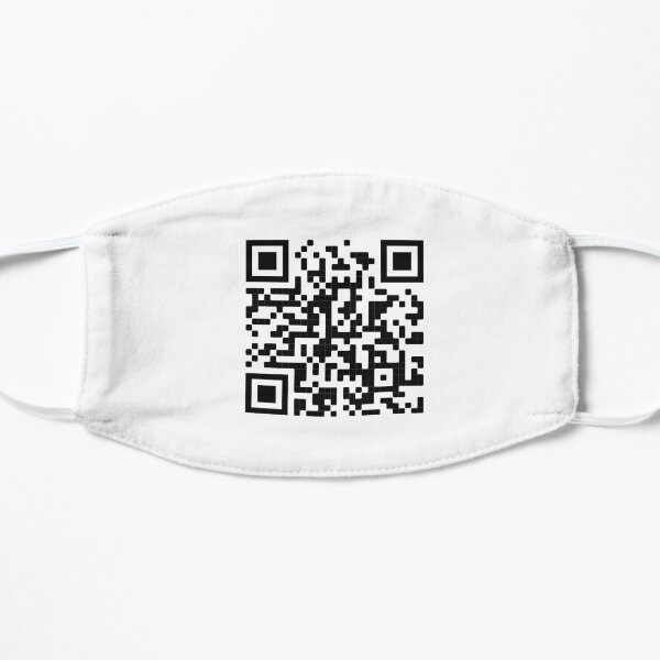 Tom holland lip sync battle Código QR Mascarilla plana