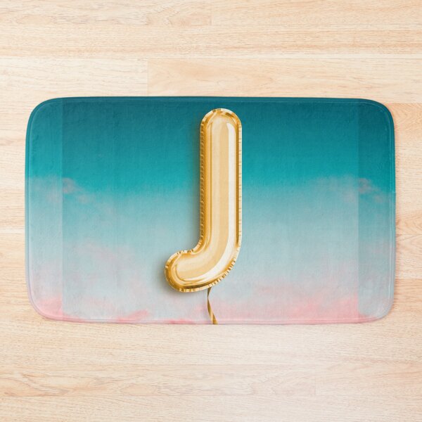 Item preview, Monogram Letter J, J in Gold, Sky and Clouds, Cute Monogram, J Balloon designed and sold by Londonluxie.