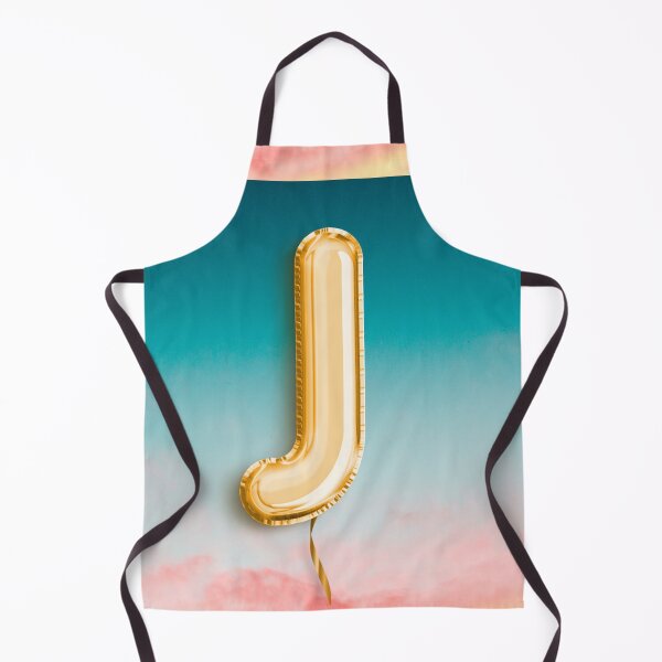 Item preview, Monogram Letter J, J in Gold, Sky and Clouds, Cute Monogram, J Balloon designed and sold by Londonluxie.
