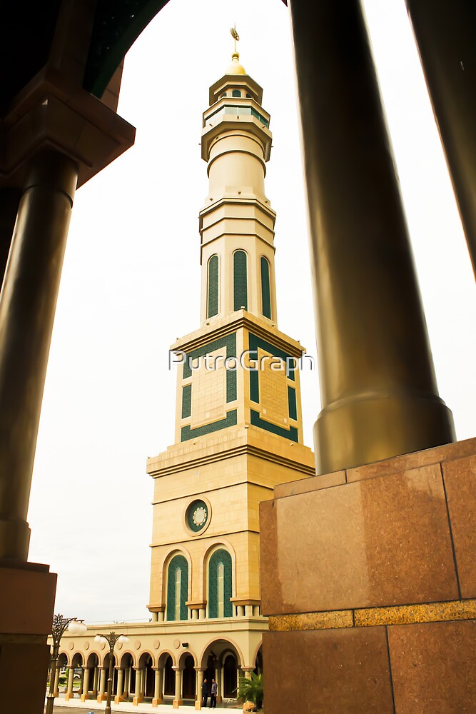 Mosque Minaret Of Islamic Center Of Samarinda By Putrograph Redbubble