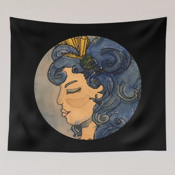 Item preview, Blue Queen / Queen of Everything designed and sold by Nathalie Aynié.