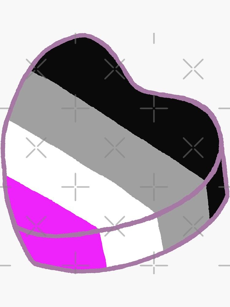 Asexual Candy Heart Sticker By Evthewitch Redbubble 0080