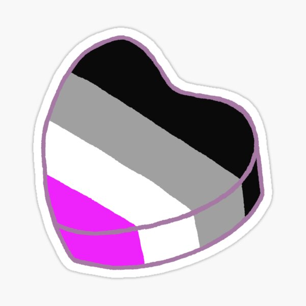 Asexual Candy Heart Sticker By Evthewitch Redbubble 