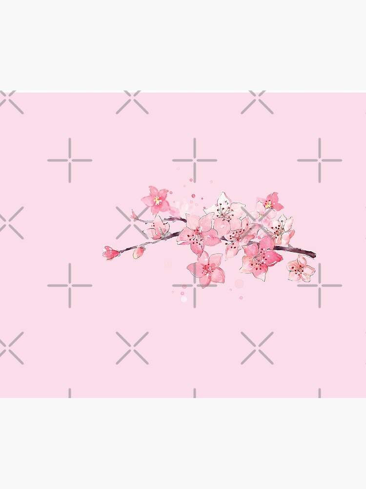 Japanese Writing Practice Book: Cute Watercolor Cherry Blossom