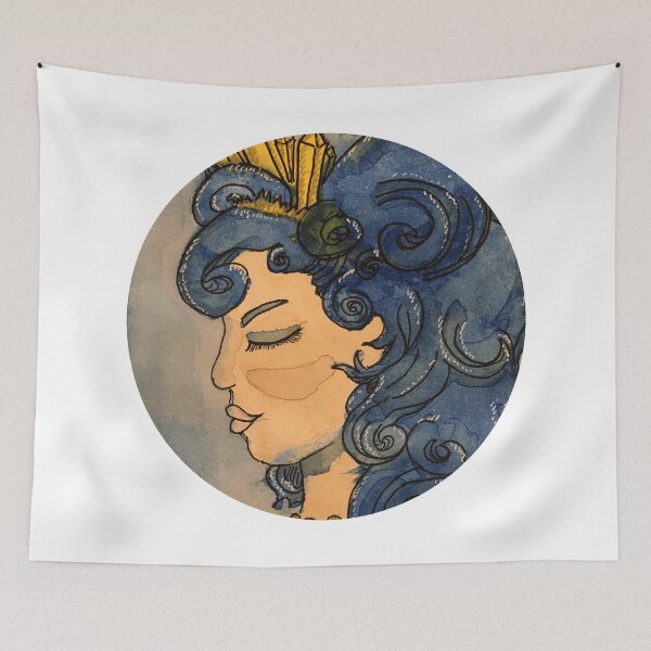 Item preview, Blue Queen / Queen of Everything designed and sold by Nathalie Aynié.