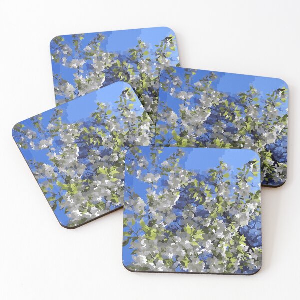 Item preview, Cherry Blossoms White designed and sold by GraceCreation.