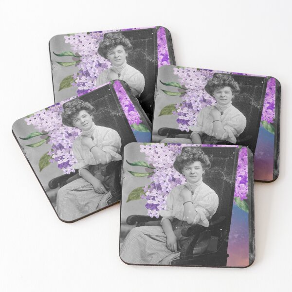 Item preview, Lillian In The Chair With Lilacs: Surreal Floral Digital Watercolor Vintage Photography Collage designed and sold by RecklessRosey.