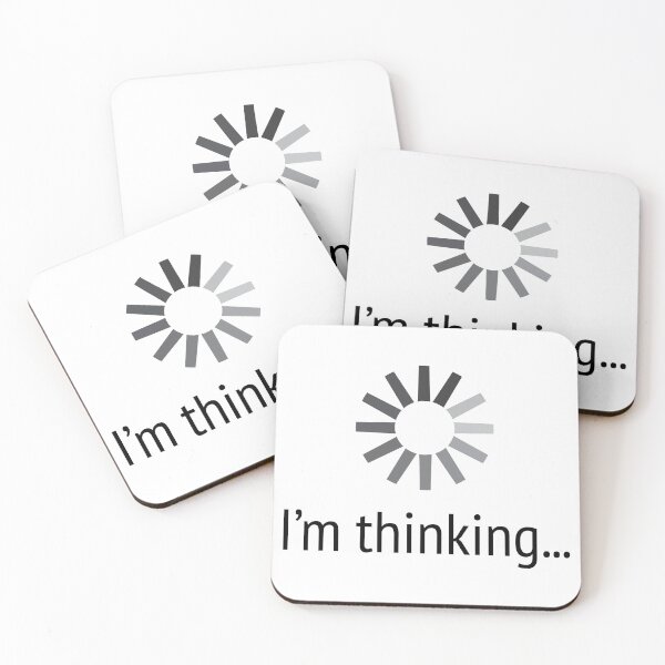 Item preview, Please wait I'm thinking! designed and sold by Easy-Logo.