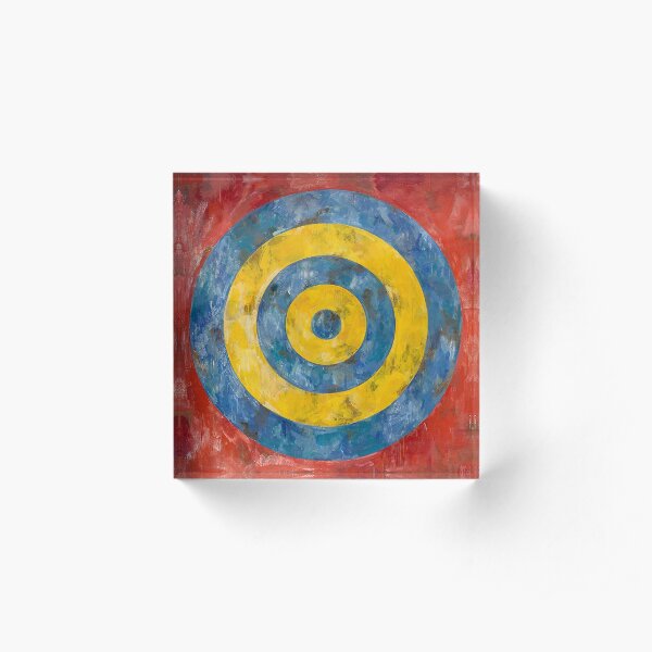 Target - Jasper Johns Acrylic Block