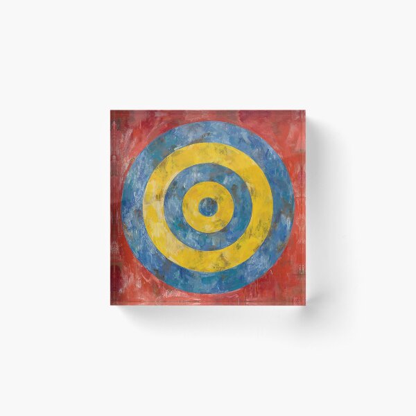 Target - Jasper Johns Acrylic Block