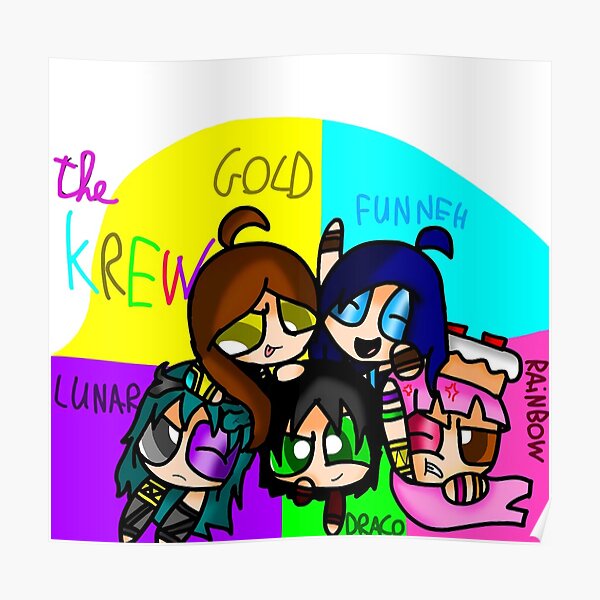 Itsfunneh Posters Redbubble - roblox character itsfunneh vlogs