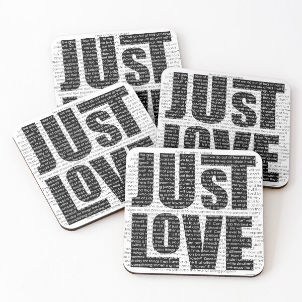 Item preview, Don't Judge. Just Love. designed and sold by Applebox Creative.
