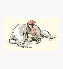 Petite Rouge en le Loup Photographic Print