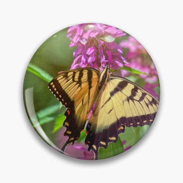 Item preview, Eastern Tiger Swallowtail Pollinating Bee Balm designed and sold by Thymely.