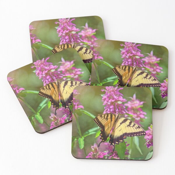 Item preview, Eastern Tiger Swallowtail Pollinating Bee Balm designed and sold by Thymely.