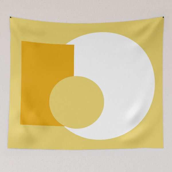 Item preview, Yellow and white shapes  designed and sold by HTPOP.