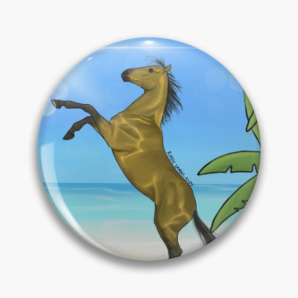 Item preview, Dun horse rearing on a beach designed and sold by shandys-art.