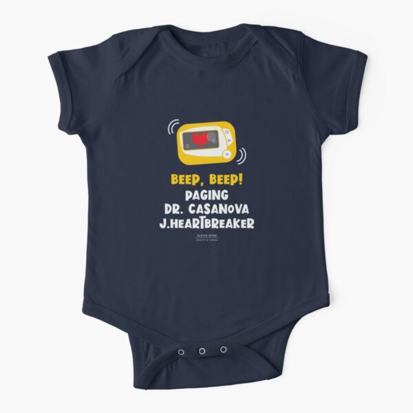 Doctor Casanova Pager - Schitt's Creek Quote Short Sleeve Baby One-Piece
